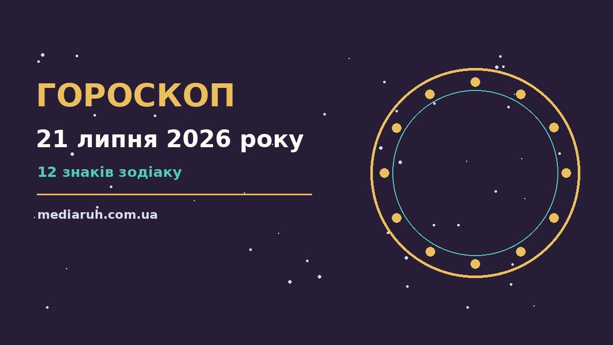 Щоденний гороскоп на 21 липня 2026 року для дванадцяти знаків зодіаку