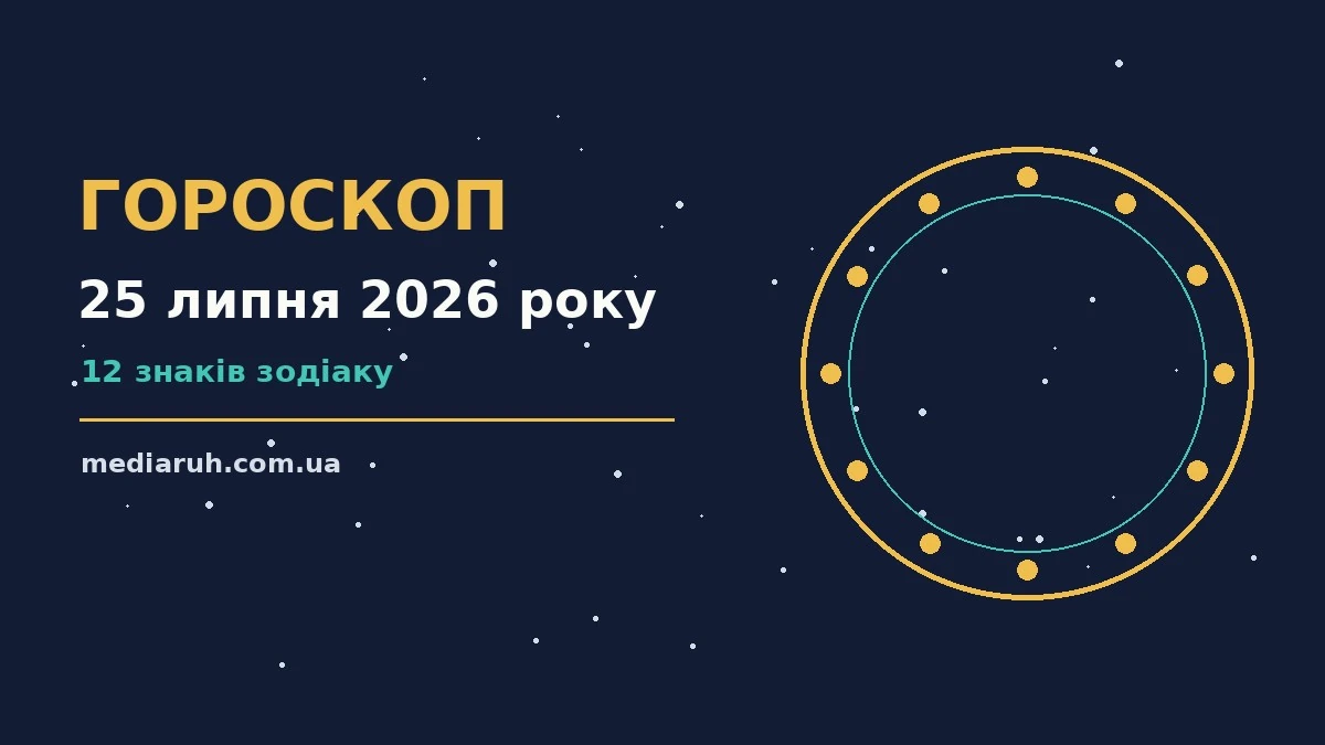 Зоряне небо над міською терасою, світанковий пейзаж для гороскопу на 25 липня 2026 року