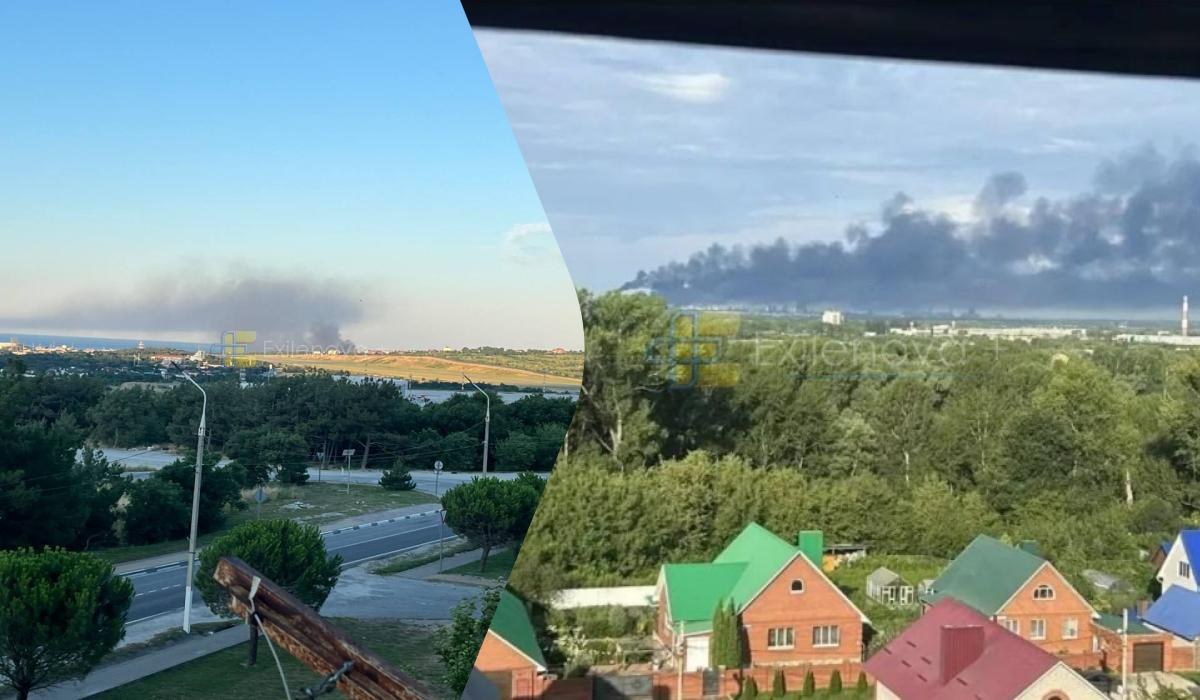 Стовпи диму над НПЗ «Газпромнефтехім Салават» у Салаваті після атаки дронів