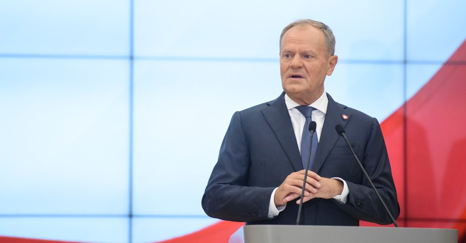 Дональд Туск на пресконференції після зустрічі Коаліції охочих у Парижі