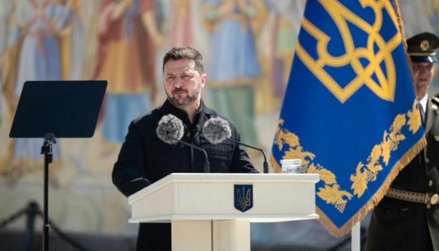 Володимир Зеленський під час брифінгу за підсумками саміту «Україна – Південно-Східна Європа»