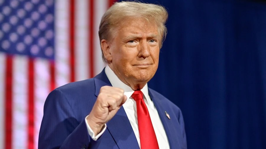 Дональд Трамп під час звернення до нації