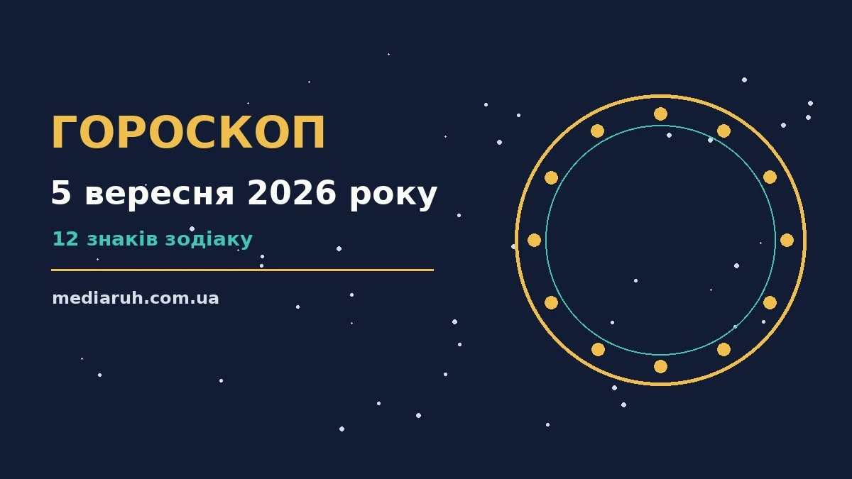 Гороскоп на 5 вересня 2026 року: ритм дня для 12 знаків для спокійних і точних рішень