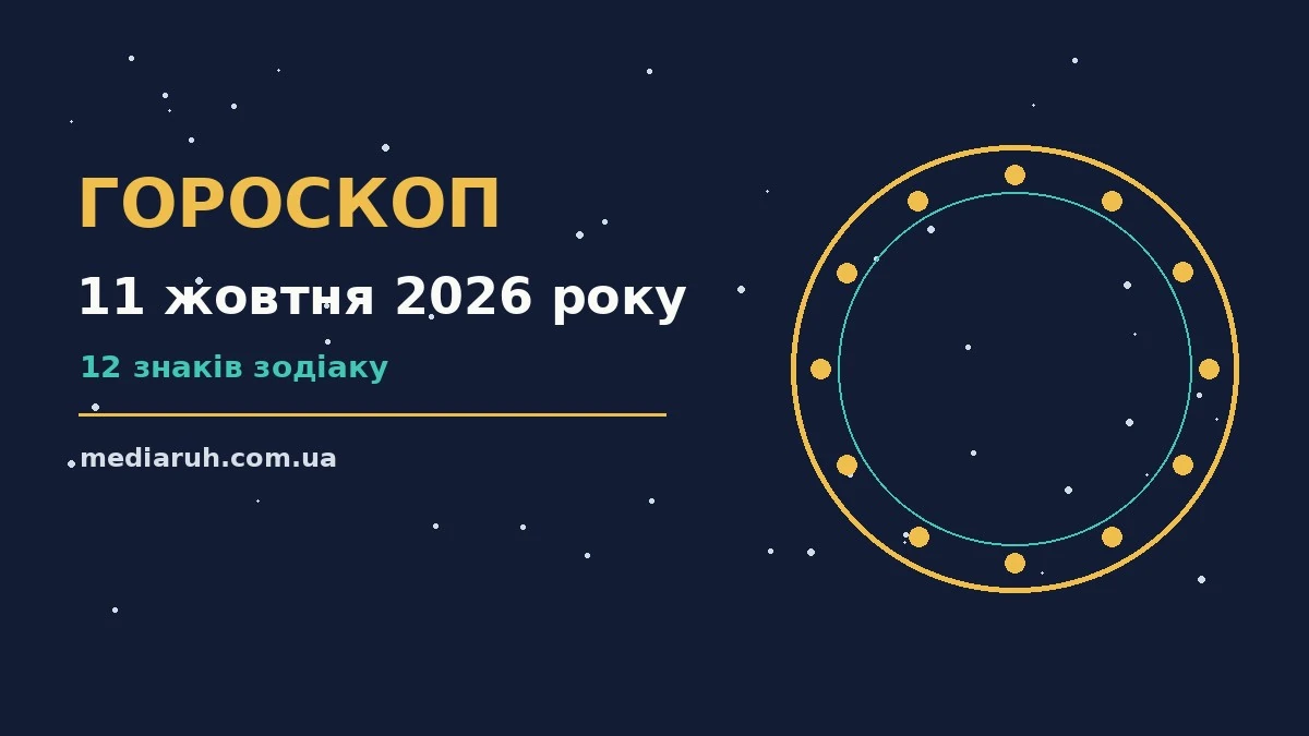 Щоденний гороскоп на 11 жовтня 2026 року для дванадцяти знаків зодіаку з практичними порадами