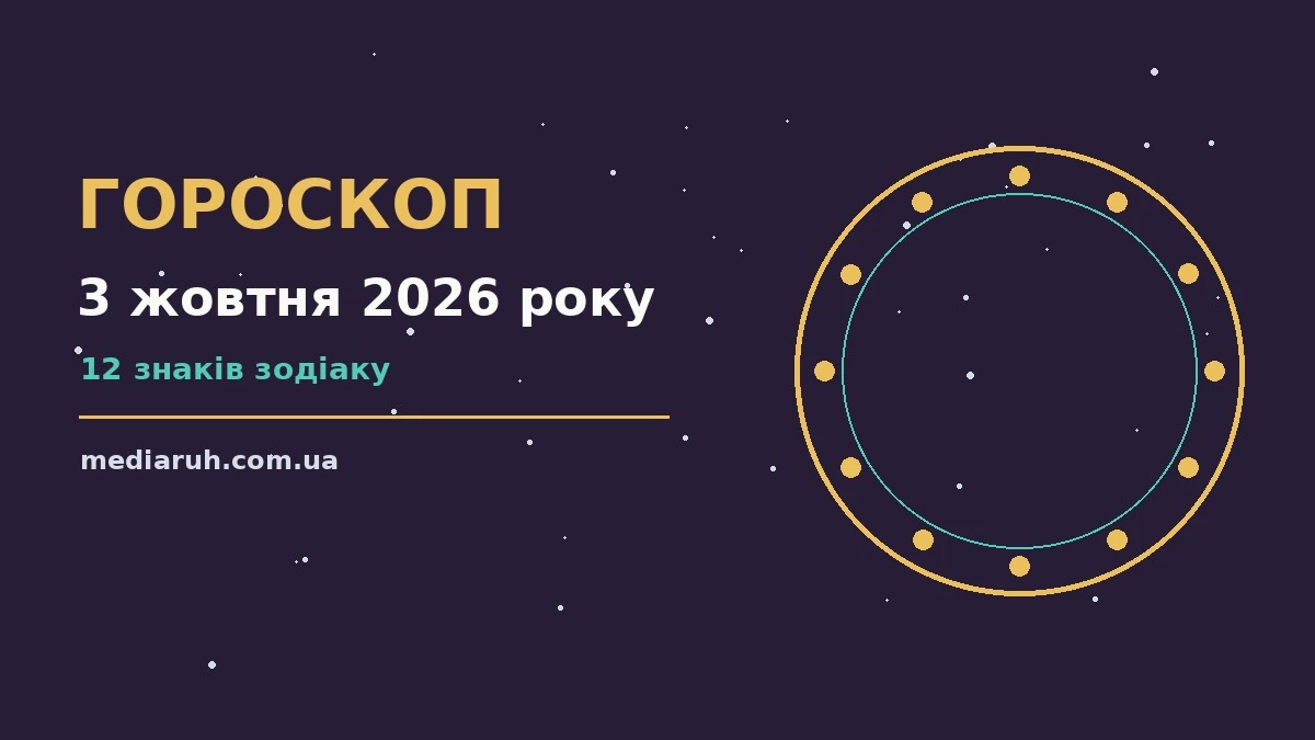 Гороскоп на 3 жовтня 2026 року: ритм дня для 12 знаків для спокійних і точних рішень